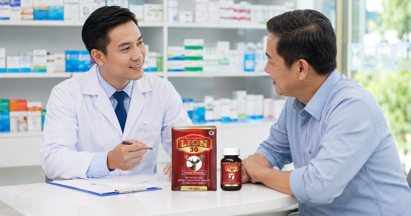 Dược sĩ tư vấn kín đáo về sức khỏe sinh lý nam giới tuổi trung niên