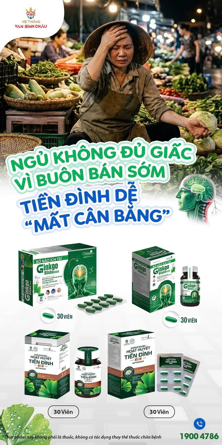 NGỦ KHÔNG ĐỦ GIẤC VÌ BUÔN BÁN SỚM – TIỀN ĐÌNH DỄ “MẤT CÂN BẰNG”