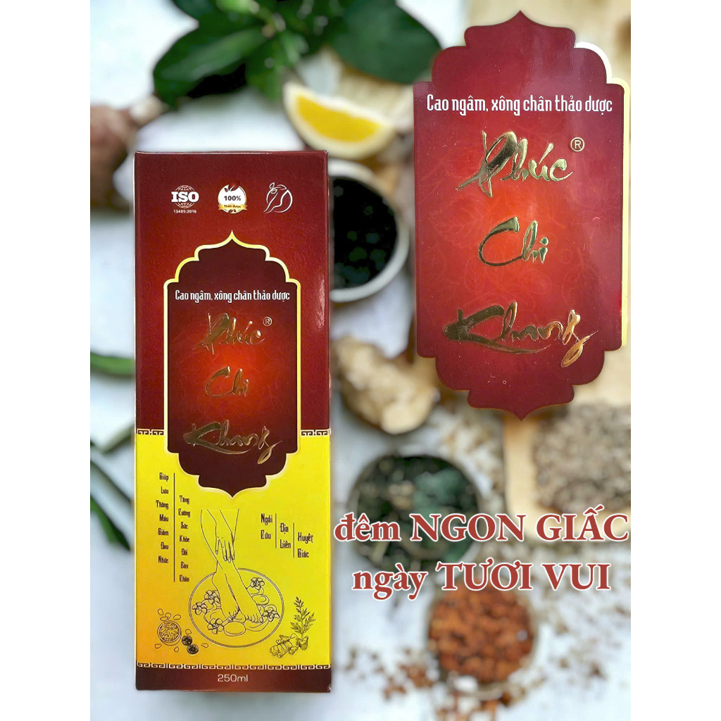 Cao ngâm chân - xông chân Phúc Chi Khang thảo dược giúp giảm đau nhức, thải độc cơ thể, ngủ ngon
