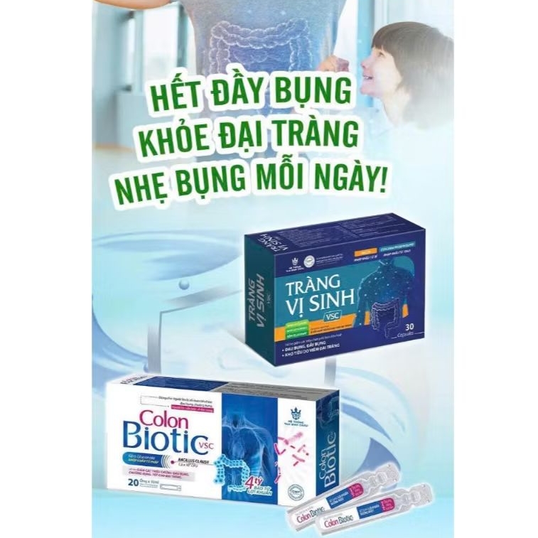 Combo Tràng Vị Sinh và 4 tỷ Men Vi Sinh COLON BIOTIC - giảm khó tiêu do ĐẠI TRÀNG, rối loạn tiêu hóa